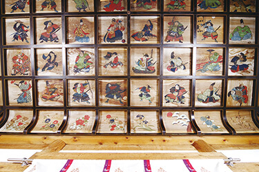 若埜神社の天井絵